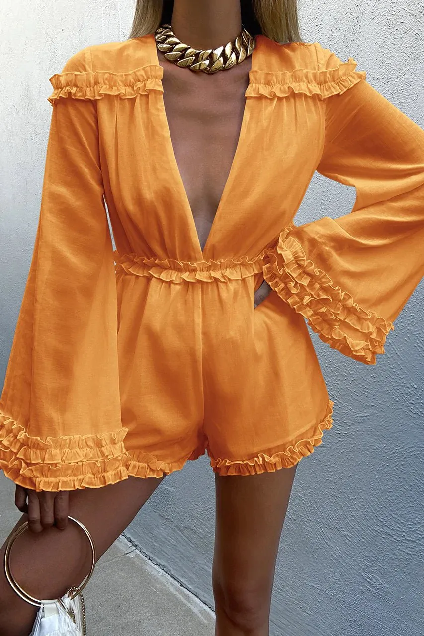 Betina Playsuit - Orange